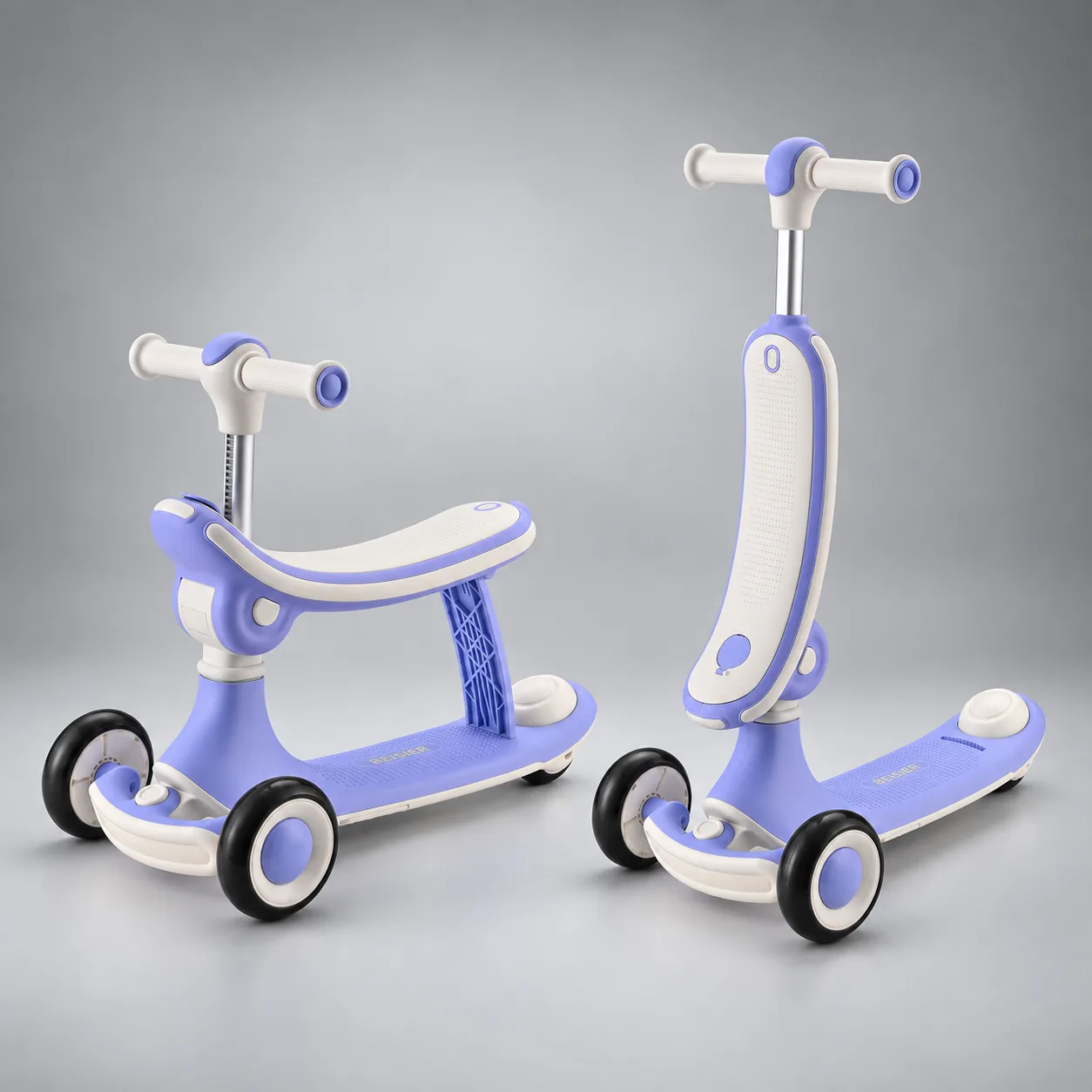 Kids scooter model 1007 in blue and white