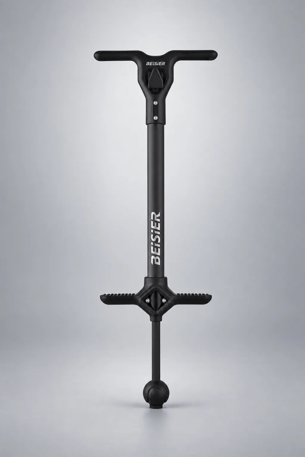 Black kids pogo stick