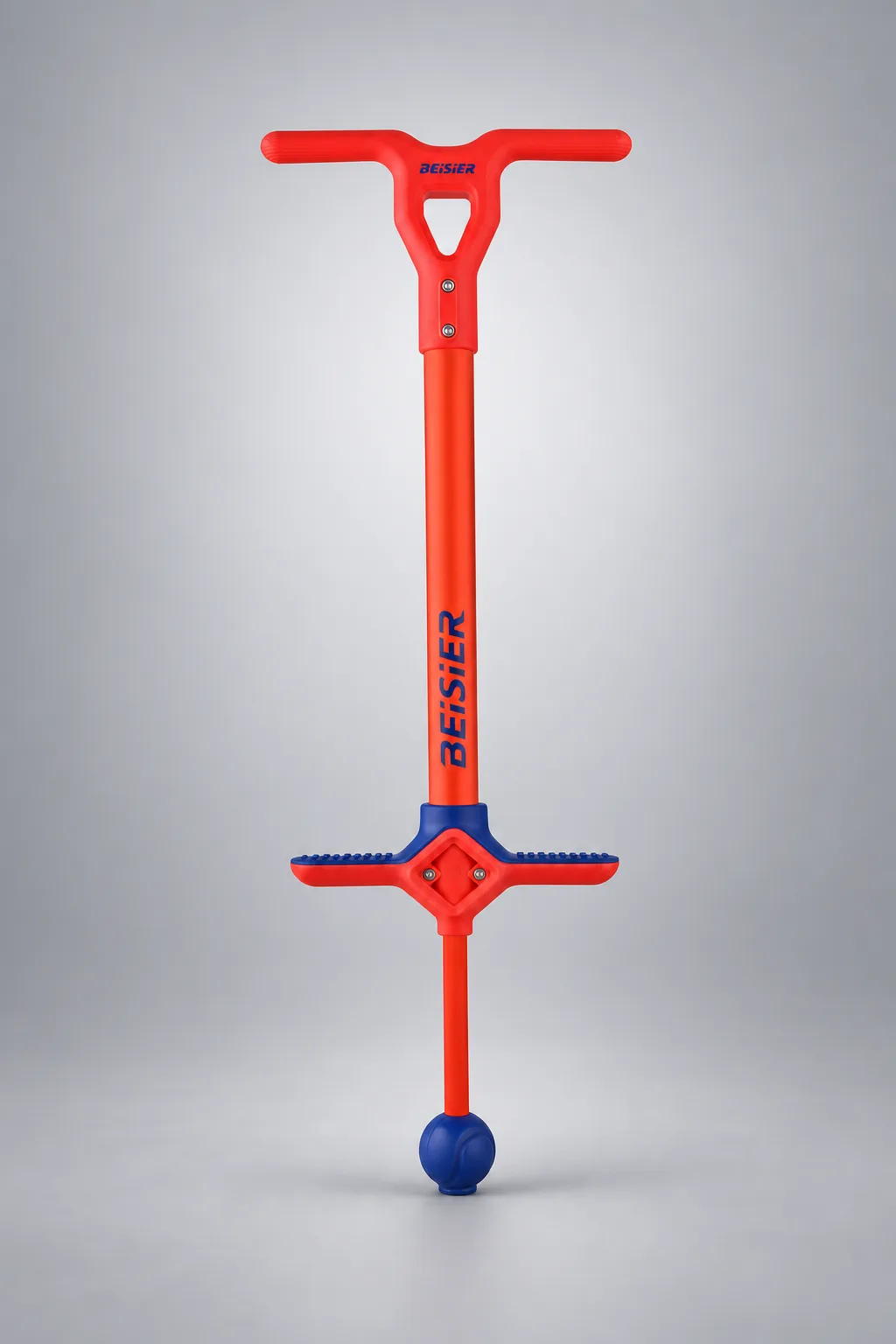 Red and navy kids pogo stick