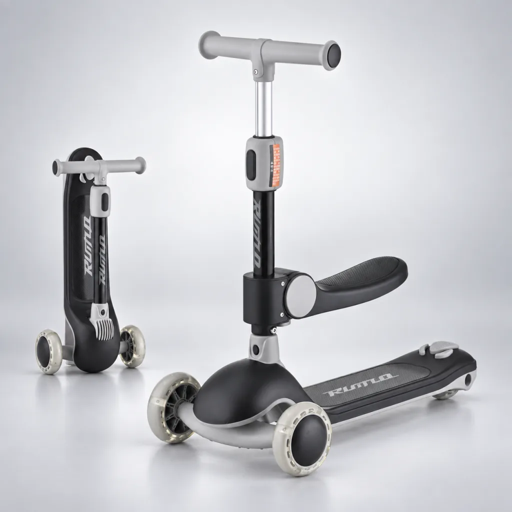 1006-1B Black kids scooter